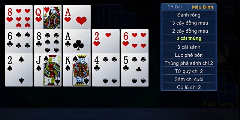 Luật Chơi Game Bài Mậu Binh Cùng Mẹo Cược Bao Thắng 2024 6 xep-bai-theo-chien-thuat-3-thung-phe